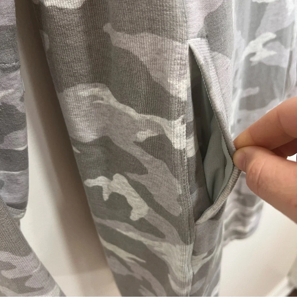 Athleta Balance Camo Luxe Sweatshirt Dress Athleisure Travel Long Sleeve, XS - Picture 6 of 11